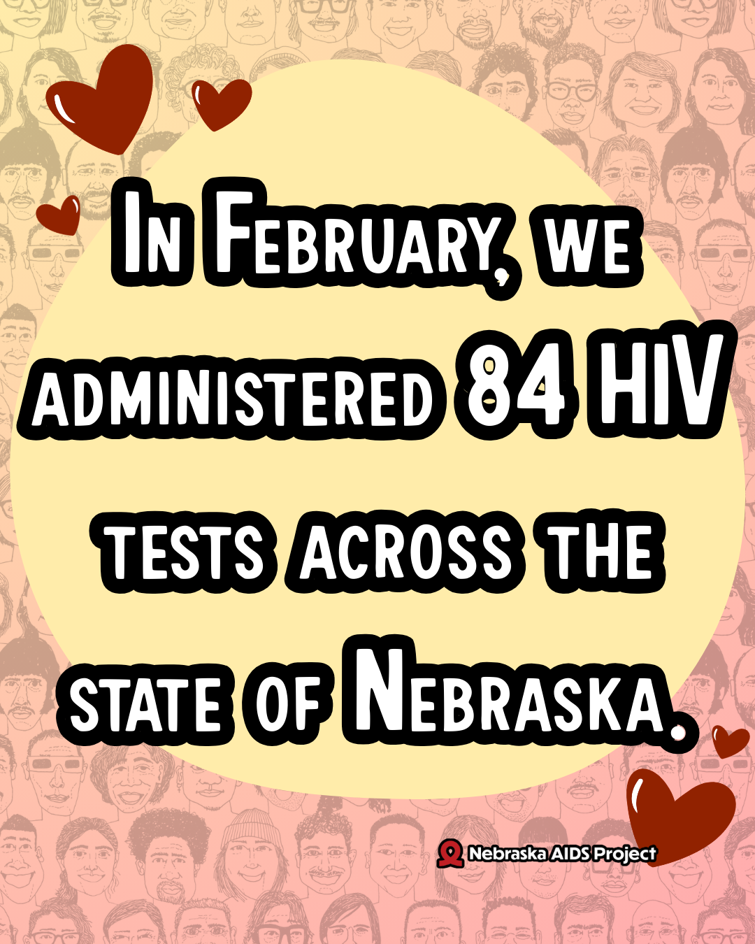 84 HIV tests completed