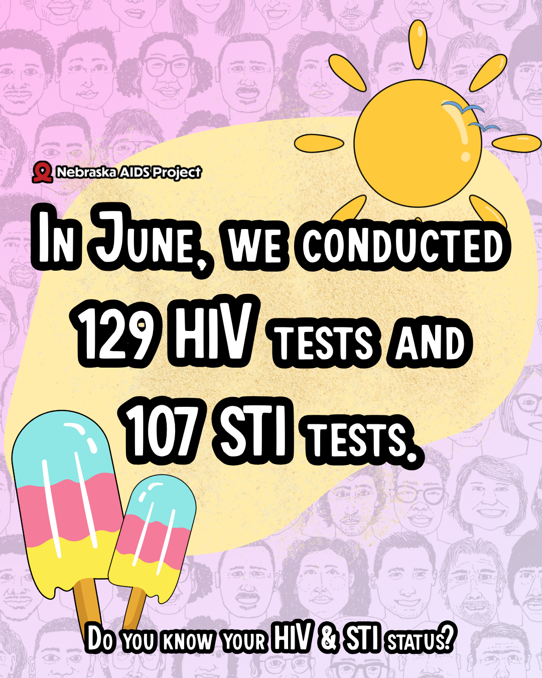 In May we conducted 90 HIV tests and 83 STI tests